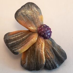 Par de aros flores primaverales de invierno 2025